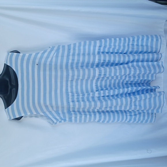 Tommy Hilfiger Blue Striped Tiered Dress XL, lined - Picture 1 of 7